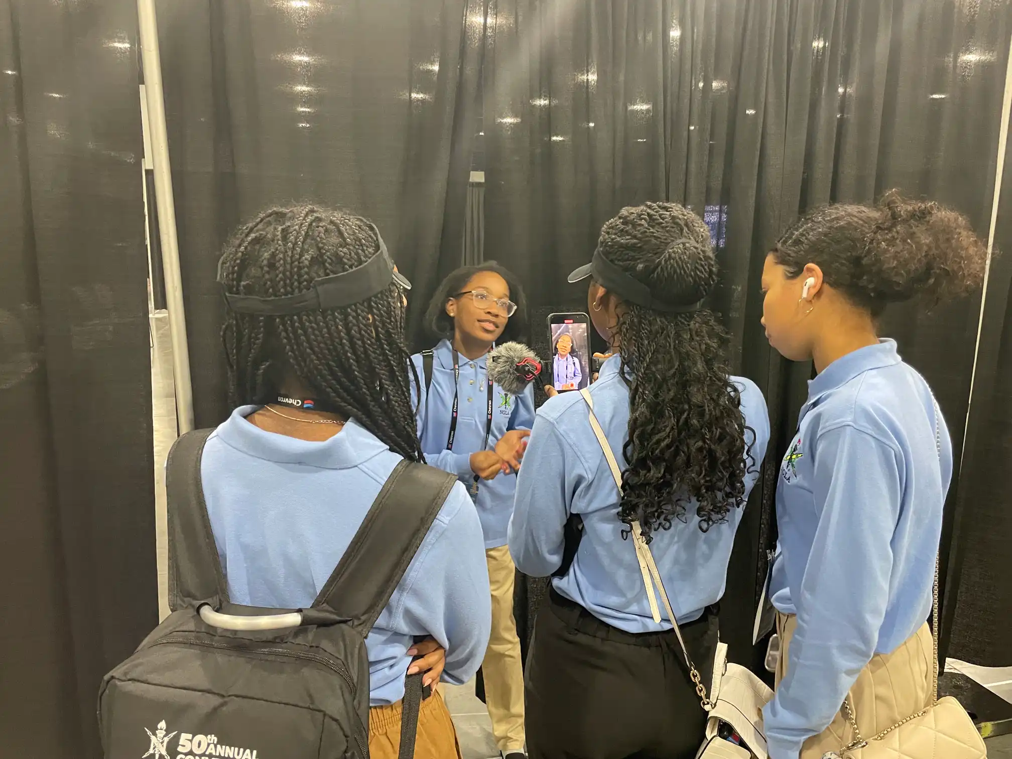Group of students working together